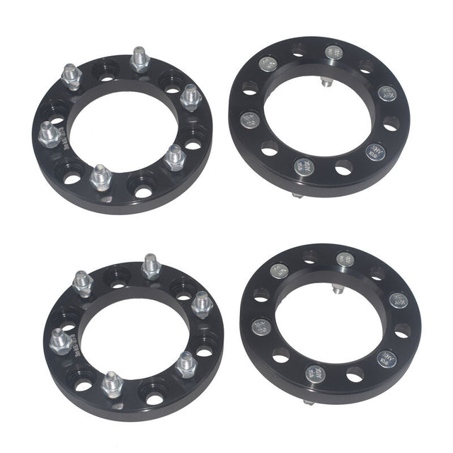 4 Pcs 25mm 6 Stud 6x139.7 M12x1.5 Wheel Spacers Fit For Toyota Hilux Pajero Triton Ranger WHS-003-4PCS - Machter