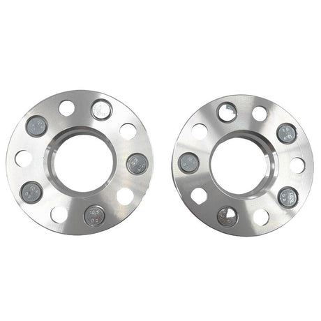2 x 15mm Aluminium Wheel Spacer Adaptor Silver CB: 67-67mm Fit For Mazda - Machter