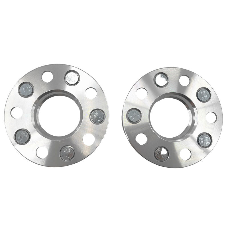 2 x 15mm Aluminium Wheel Spacer Adaptor Silver CB: 67-67mm Fit For Mazda WHS-027-2PCS - Machter