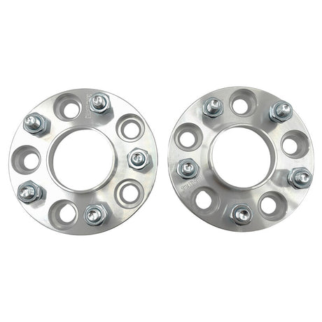 2 x 15mm Aluminium Wheel Spacer Adaptor Silver CB: 67-67mm Fit For Mazda - Machter