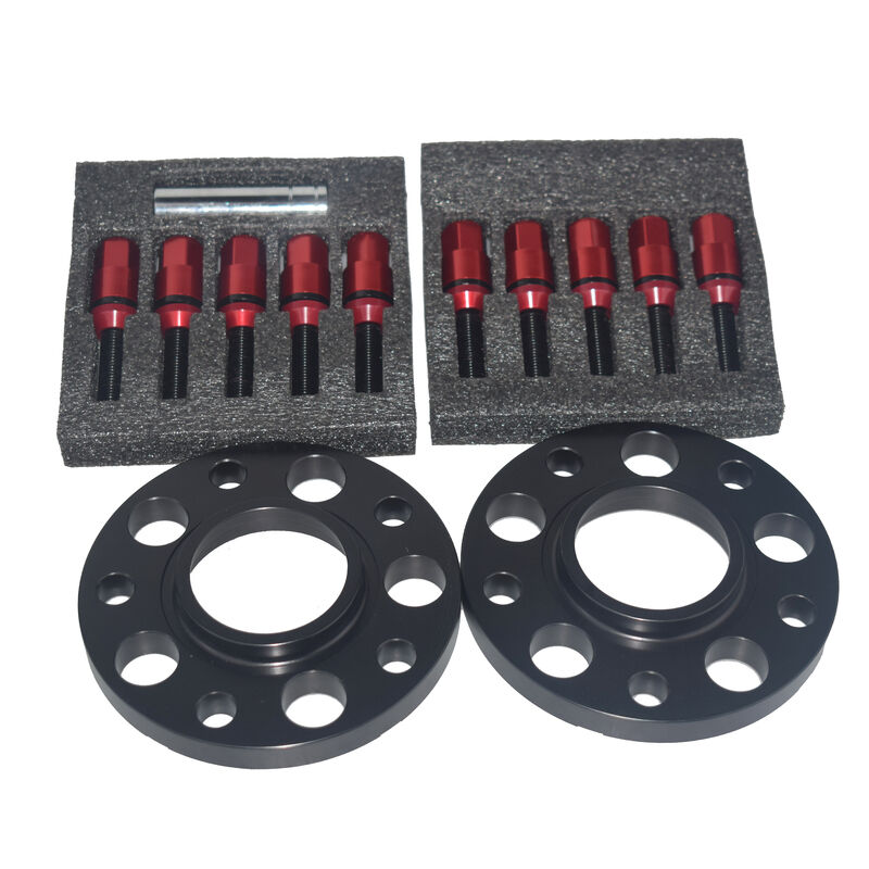 15mm 5x120mm Hubcentric Wheel Spacers M12x1.5 Tapered Bolts Fit For E36/E82 Red WHSKIT-BMW001 - Machter