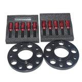 15mm 5x120mm Hubcentric Wheel Spacers M12x1.5 Tapered Bolts Fit For E36/E82 Red WHSKIT-BMW001 - Machter