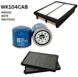 Filter Service KIT RSK46C Fits Hyundai Iload/imax Filter Service KIT Hyundai WK104CAB - Wesfil | Universal Auto Spares