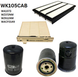 Filter Service KIT RSK74C Fits Mitsubishi Pajero Filter Service KIT Mitsubishi WK105CAB - Wesfil | Universal Auto Spares