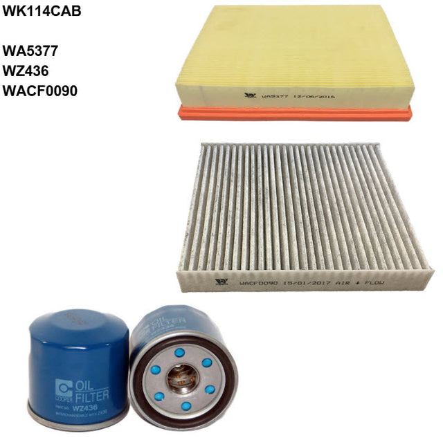 Filter Service KIT RSK226C Nissan Navara Filter Service KIT Nissan WK114CAB - Wesfil | Universal Auto Spares