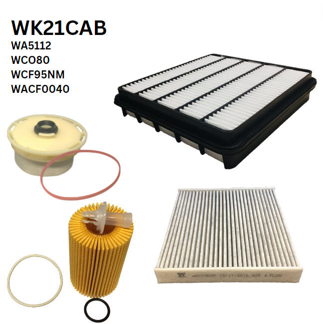 Filter Service Kit RSK18C Fits Toyota Fits Landcruiser Filter Service Kit Fits Toyota WK21CAB - Wesfil | Universal Auto Spares