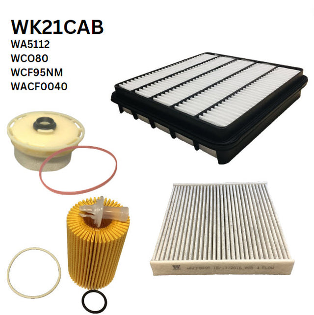 Filter Service Kit RSK18C Fits Toyota Fits Landcruiser Filter Service Kit Fits Toyota WK21CAB - Wesfil | Universal Auto Spares