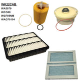 Filter Service Kit Fits Toyota Fits Landcruiser Filter Service Kit Fits Toyota WK22CAB - Wesfil | Universal Auto Spares