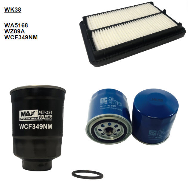 Filter Service Kit Fits Nissan Navara Filter Service Kit Fits Nissan WK38 - Wesfil | Universal Auto Spares