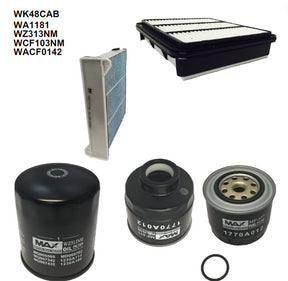 Filter Service Kit Fits Mitsubishi Triton Filter Service Kit Fits Mitsubishi WK48CAB - Wesfil | Universal Auto Spares