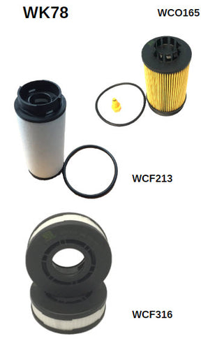Filter Service Kit RSK181 Fits Mitsubishi Fuso Canter Filter Service Kit Fits Mitsubishi WK78 - Wesfil | Universal Auto Spares
