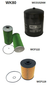 Filter Service Kit RSK121 Hino 500 Series Filter Service Kit Hino WK80 - Wesfil | Universal Auto Spares
