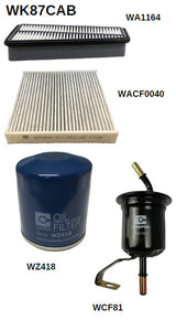 Filter Service Kit RSK35C Fits Toyota Hilux Filter Service Kit Fits Toyota WK87CAB - Wesfil | Universal Auto Spares