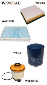 Filter Service Kit RSK59C Fits Toyota Hiace Filter Service Kit Fits Toyota WK90CAB - Wesfil | Universal Auto Spares