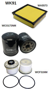 Filter Service Kit Fits Isuzu D-Max/Mu-X. Fits Mazda BT-50 Filter Service Kit Fits Isuzu/Fits Mazda WK91 - Wesfil | Universal Auto Spares