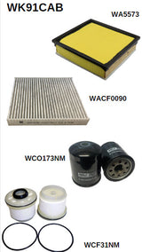 Filter Service Kit RSK61C Fits Isuzu D-Max/Mu-X. Fits Mazda BT-50 Filter Service Kit Fits Isuzu/Fits Mazda WK91CAB - Wesfil | Universal Auto Spares