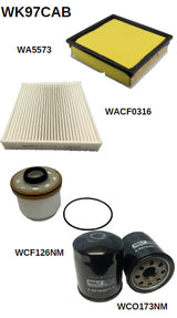 Filter Servic Kit RSK60C Fits Isuzu D-Max/Mu-X. Fits Mazda BT-50 Filter Service Kit Fits Isuzu/Fits Mazda WK97CAB - Wesfil | Universal Auto Spares