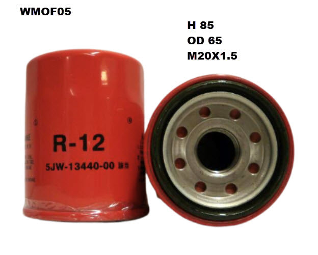Oil Filter RMZ105 Motorcycle Fits Yamaha WMOF03 - Wesfil
