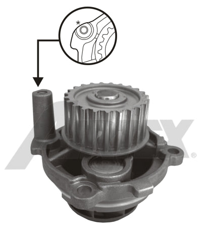 Audi Volkswagen Water Pump WP1703AX - Austral
