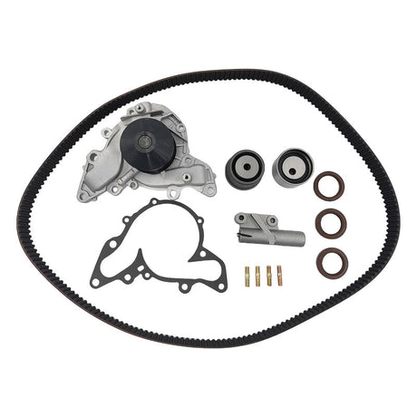 Water Pump + Timing Belt Tensioner Kit Fit For Mitsubishi Magna Verada Pajero 6G74 380 DB 6G75 - Machter