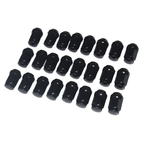 24Pcs Black Wheel Nuts 12x1.5 Fit For Toyota Hilux Landcruiser Holden Colorado D-MAX Rodeo WRN-FDXX2BK-24PCS - Machter