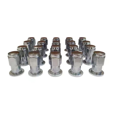 20 Pieces 7/16" Chrome Mag Wheel Nuts Washers Fit For Holden HR HK HT HG HQ HZ WB AU - Machter