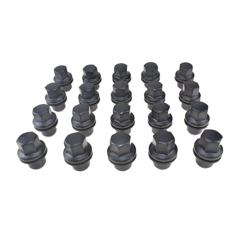 20 Pcs Black Wheel Lug Nuts Bolts Fit For Land Rover Range Rover LR3 LR4 RRD500290A WRN-LRXX1-20PCS - Machter
