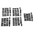 20 Pcs M12x1.25 Hex Wheel Lug Nuts 34mm Fit For Nissans 40220-RN810 Black WRN-NM001-20PCS - Machter
