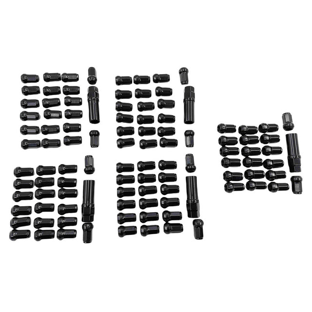 20 Pcs M12x1.25 Hex Wheel Lug Nuts 34mm Fit For Nissans 40220-RN810 Black WRN-NM001-20PCS - Machter