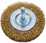 Wire Wheel 3" X 1/4" Shank Gold Finish - Tool King