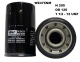 Oil Filter Z475/Z705 Fits Isuzu WZ475NM - Wesfil