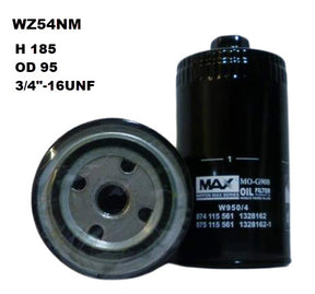 Oil Filter Z54A Fits Fiat/Ford/Leyland WZ54NM - Wesfil