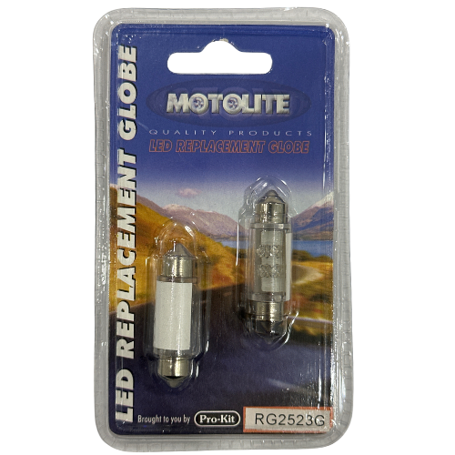 LED Replacement Globe T36X10MM RG2523G - Motolite | Universal Auto Spares