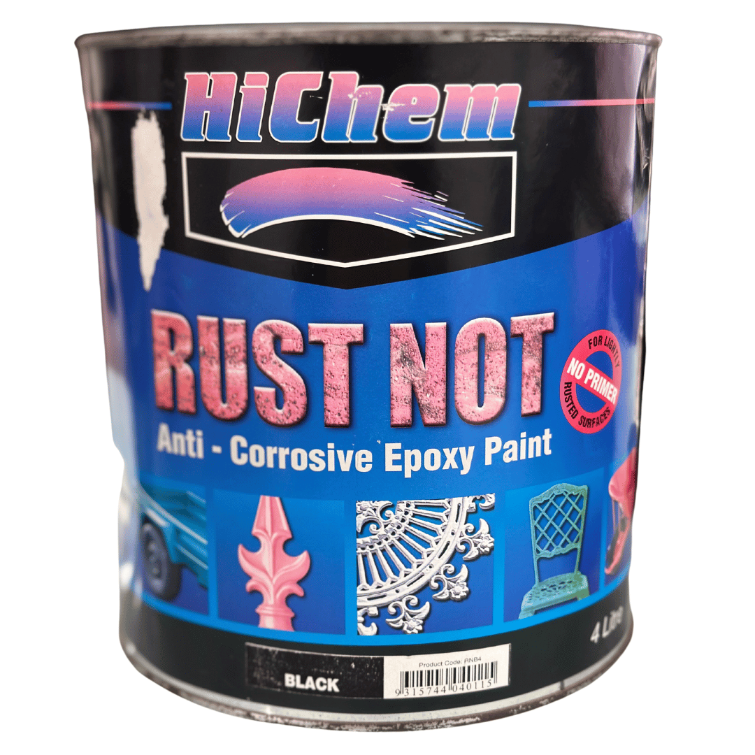 Black Rust Not Anti Corrosive Epoxy Paint 4L HiChem Universal