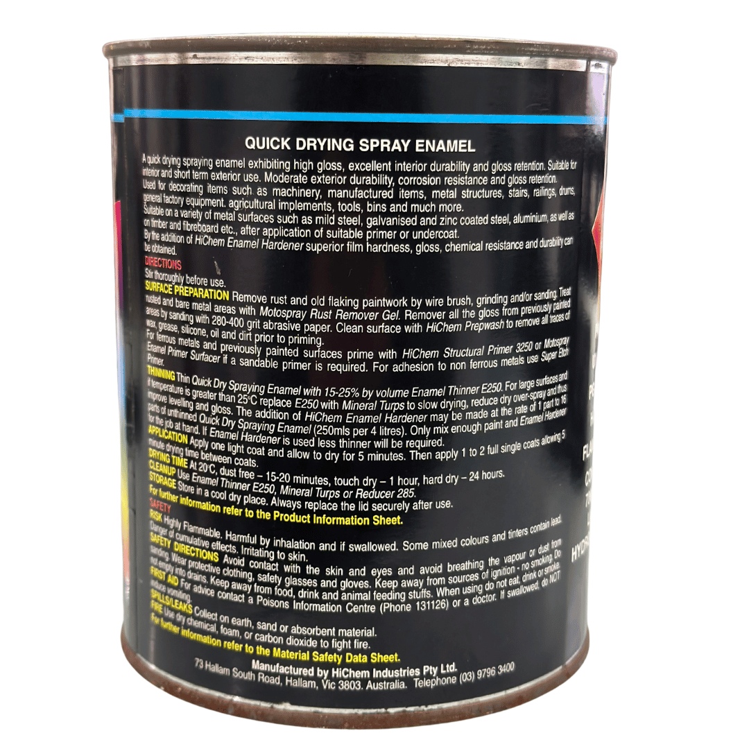 Cat Yellow Quick Drying Spray Enamel 1L - HiChem