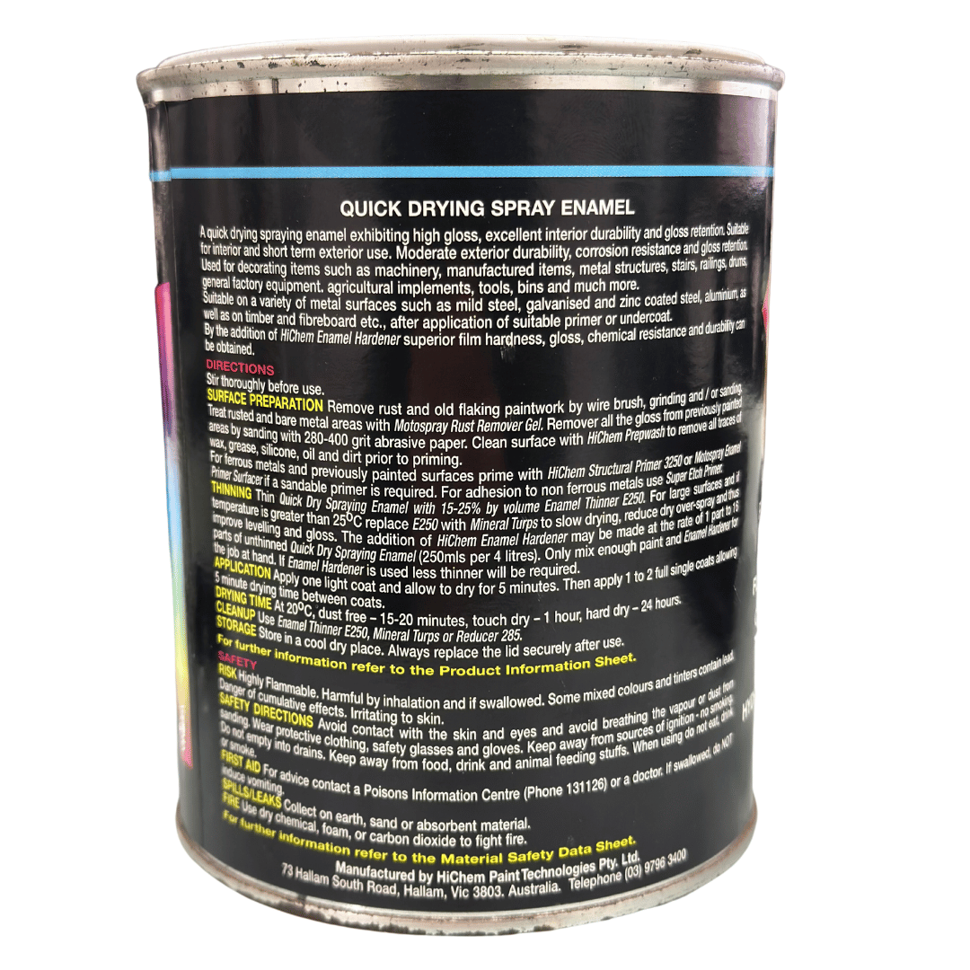 R13 Signal Red Quick Drying Spray Enamel 1L - HiChem