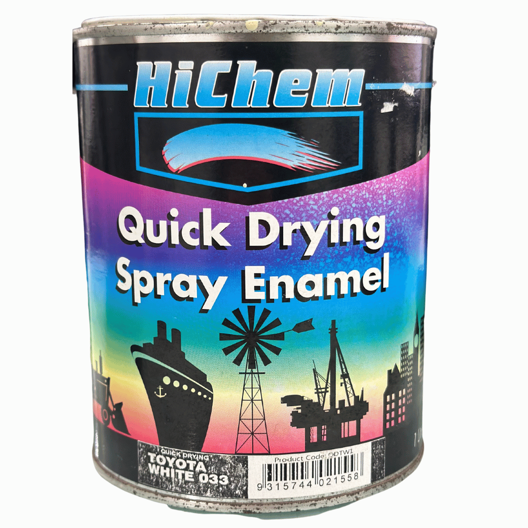 Toyota White Quick Drying Spray Enamel 1L - HiChem