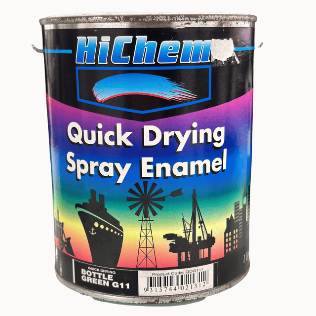 G11 Bottle Green Quick Drying Spray Enamel 1Ltr/4Ltr - HiChem 1Ltr