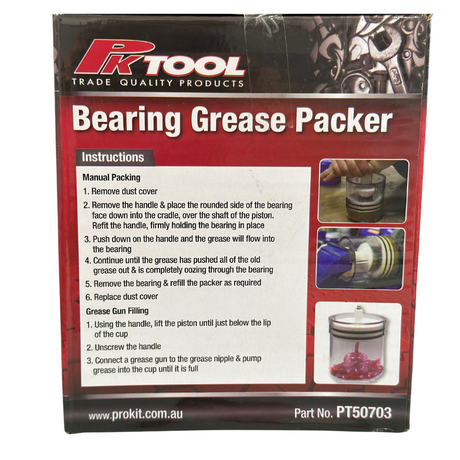 Hand Push Bearing Grease Packer Mess-Free - PKTool