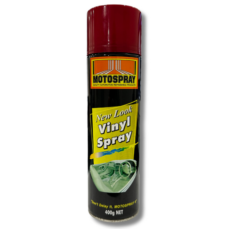 Vinyl Spray Satin Red Spray Paint 400g - Motospray | Universal Auto Spares