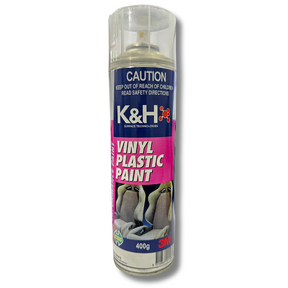 Vinyl Plastic Paint Satin White High Performance 400g - K&H