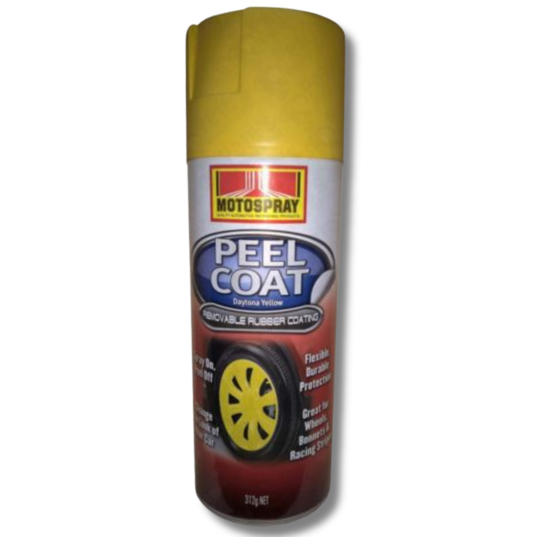 Peel Coat Daytona Yellow Removable Rubber Coating 312g - Motospray
