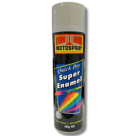 Gloss White Quick Dry Super Enamel 400g - Motospray | Universal Auto Spares