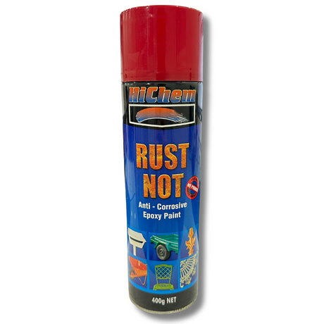 Rust Not Single Red R13 Spray Paint Can 400g - HiChem | Universal Auto Spares