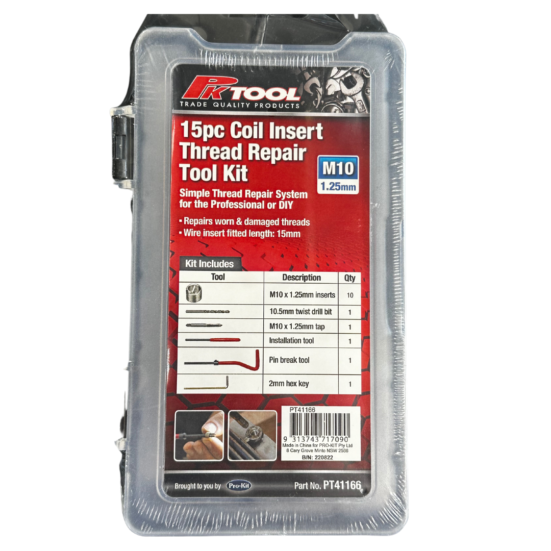 15 Piece Coil Insert Thread Repair Took Kit - PKTool