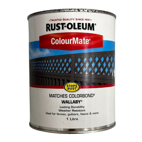 Wallaby Outdoor Paint Colourmate Colorbond 1L - Rust-Oleum | Universal Auto Spares