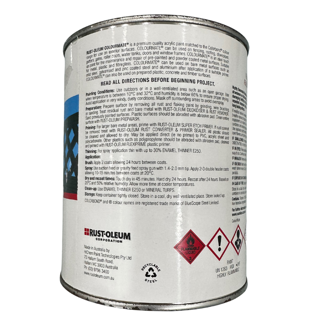 Cottage Green Outdoor Paint Colourmate Colorbond 1L - Rust-Oleum