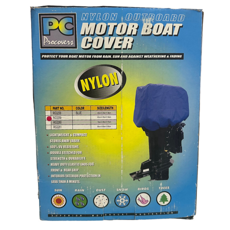 Motor Boat Cover Nylon 63cm x 35cm x 50cm - PC Procovers | Universal Auto Spares
