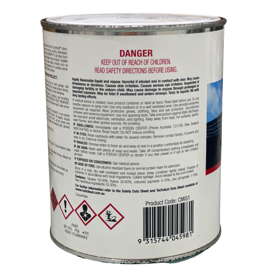 Iron Stone Outdoor Paint Colourmate Colorbond 1L - Rust-Oleum