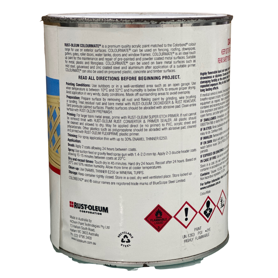 Classic Cream Outdoor Paint Colourmate Colorbond 1L - Rust-Oleum